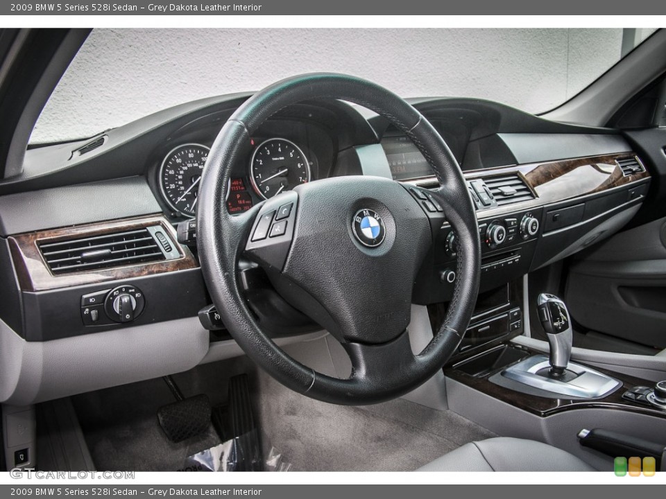 Grey Dakota Leather Interior Dashboard for the 2009 BMW 5 Series 528i Sedan #79850980