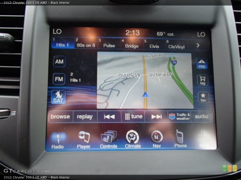 Black Interior Navigation for the 2013 Chrysler 300 S V8 AWD #79851563