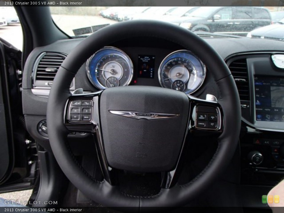 Black Interior Steering Wheel for the 2013 Chrysler 300 S V8 AWD #79851613