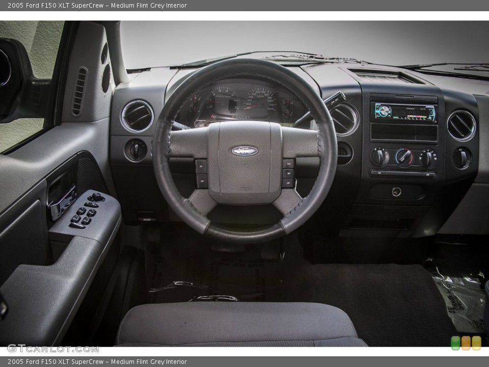 Medium Flint Grey Interior Dashboard for the 2005 Ford F150 XLT SuperCrew #79851802