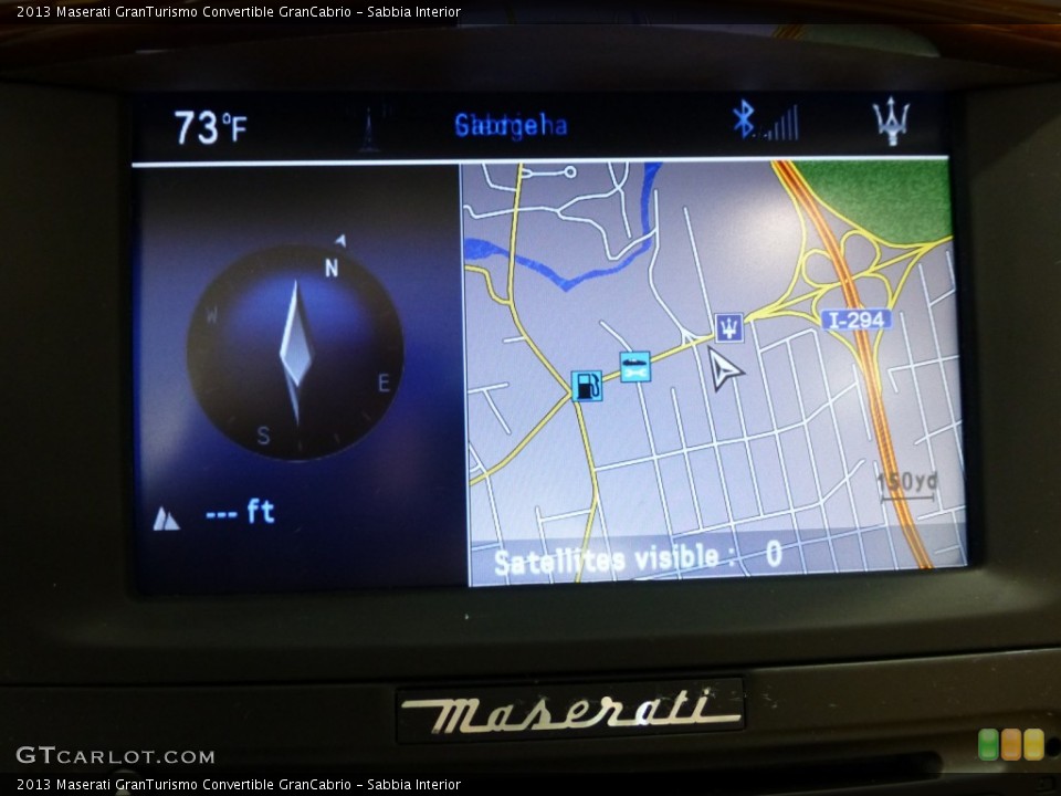 Sabbia Interior Navigation for the 2013 Maserati GranTurismo Convertible GranCabrio #79852523