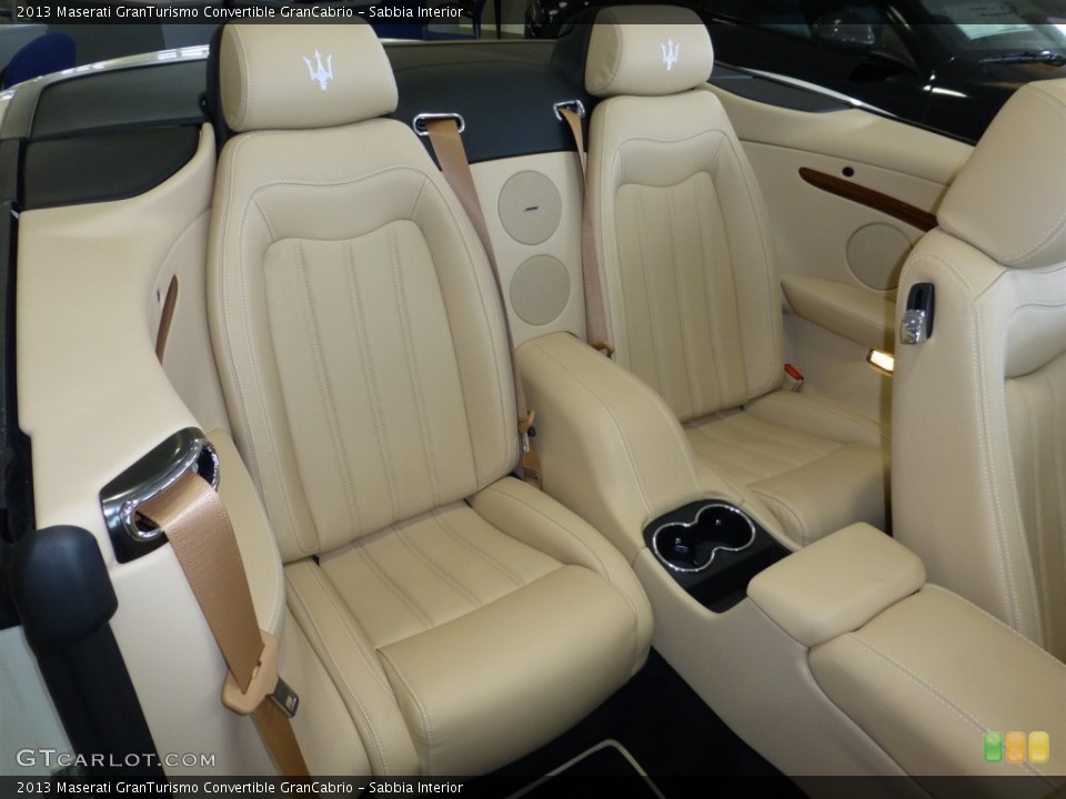 Sabbia Interior Rear Seat for the 2013 Maserati GranTurismo Convertible GranCabrio #79852593