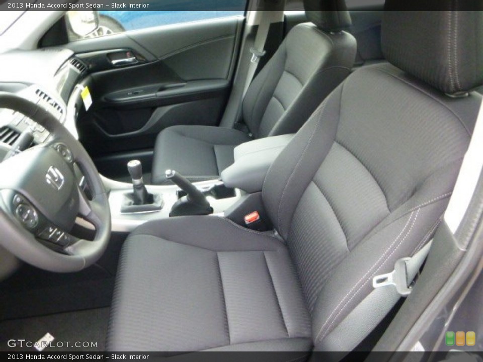 Black Interior Front Seat for the 2013 Honda Accord Sport Sedan #79852682