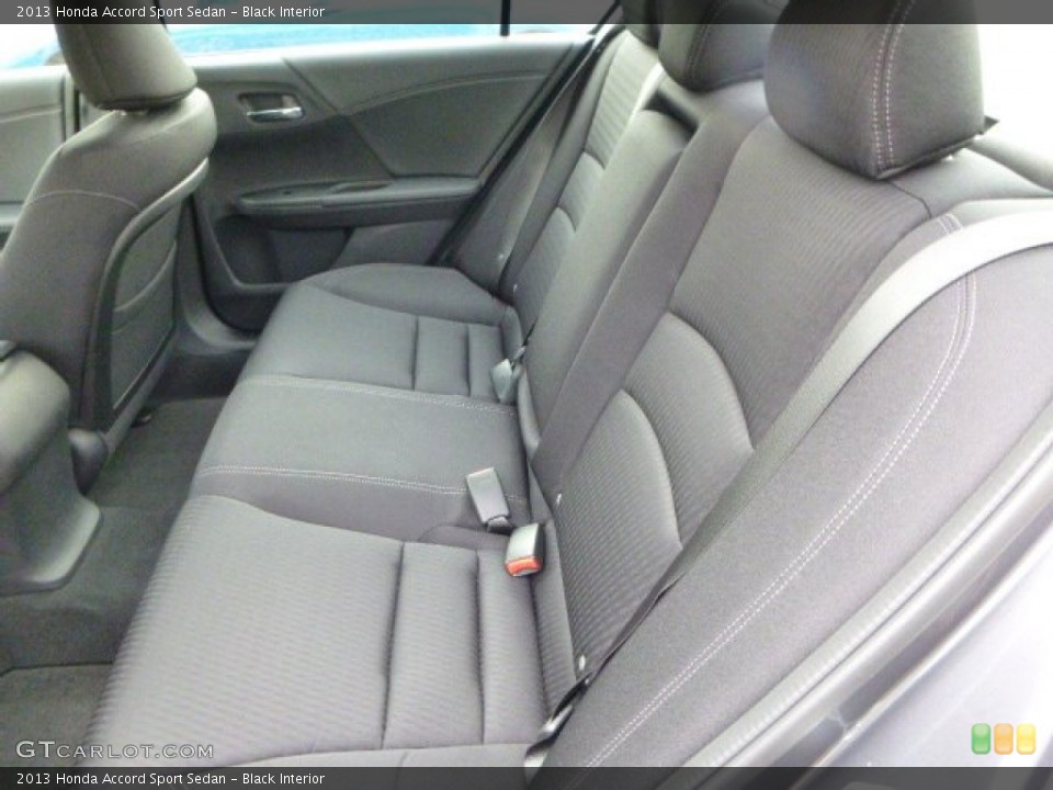 Black Interior Rear Seat for the 2013 Honda Accord Sport Sedan #79852702