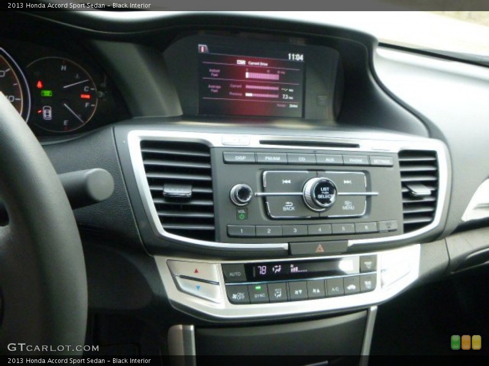 Black Interior Controls for the 2013 Honda Accord Sport Sedan #79852816