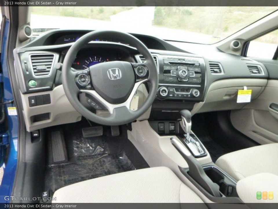 Gray Interior Dashboard for the 2013 Honda Civic EX Sedan #79853996