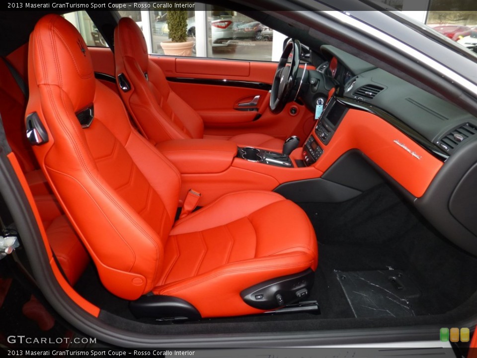 Rosso Corallo Interior Front Seat for the 2013 Maserati GranTurismo Sport Coupe #79856116