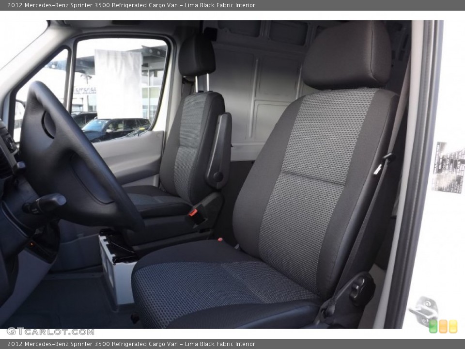 Lima Black Fabric Interior Front Seat for the 2012 Mercedes-Benz Sprinter 3500 Refrigerated Cargo Van #79856434