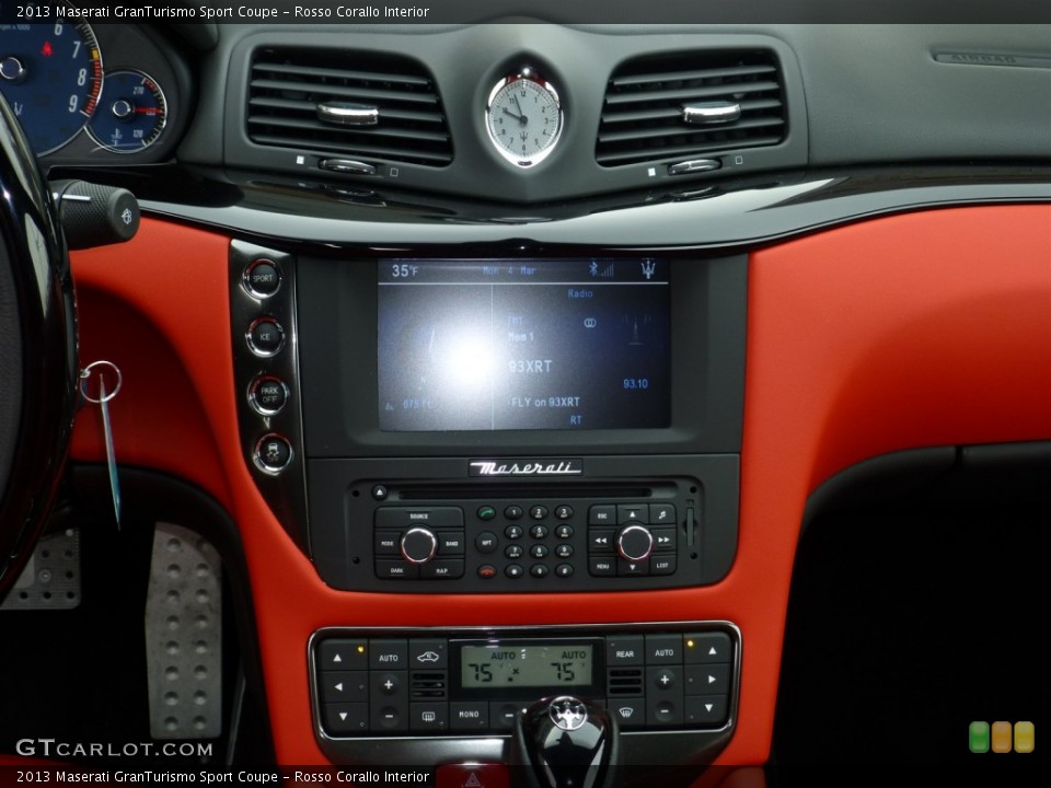 Rosso Corallo Interior Controls for the 2013 Maserati GranTurismo Sport Coupe #79856446