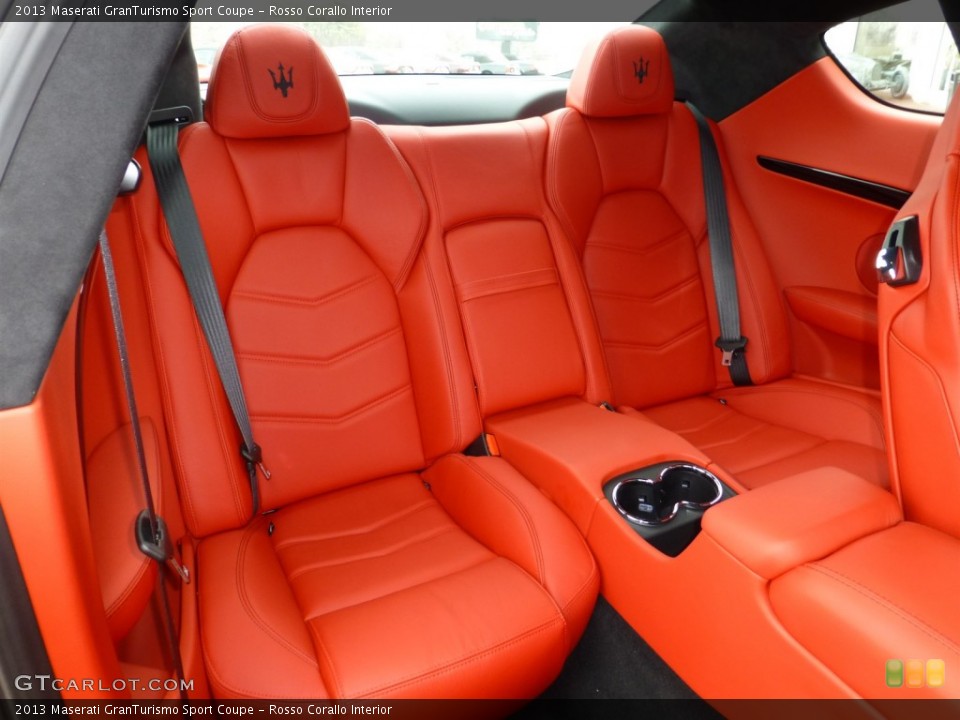 Rosso Corallo Interior Rear Seat for the 2013 Maserati GranTurismo Sport Coupe #79856685
