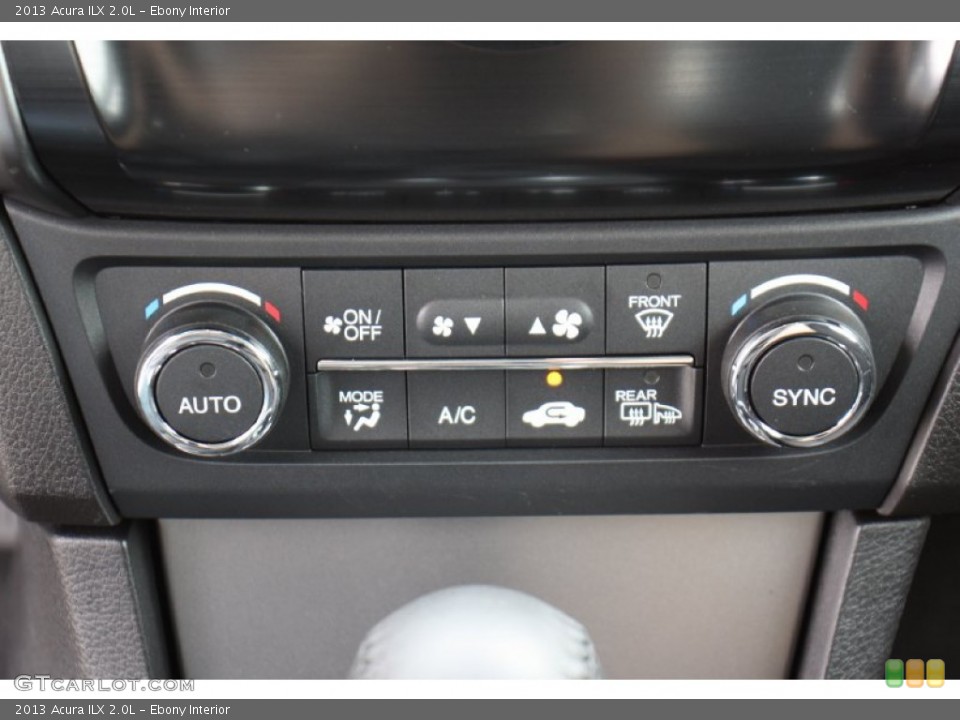 Ebony Interior Controls for the 2013 Acura ILX 2.0L #79856888