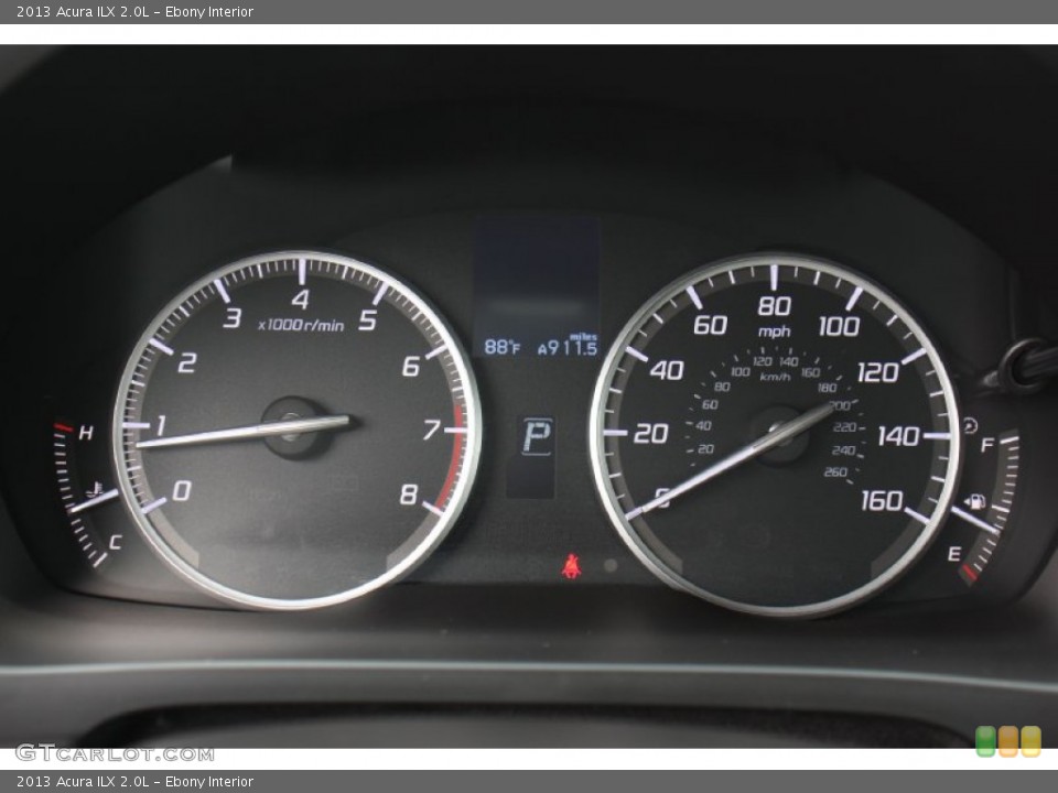 Ebony Interior Gauges for the 2013 Acura ILX 2.0L #79856977