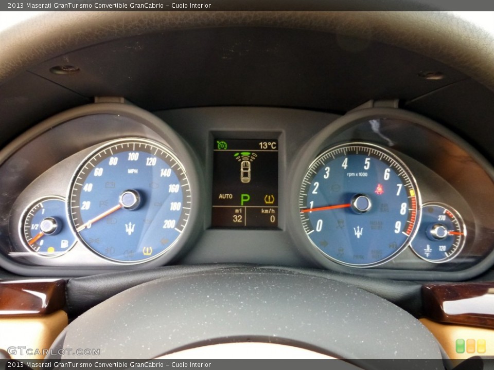 Cuoio Interior Gauges for the 2013 Maserati GranTurismo Convertible GranCabrio #79857580