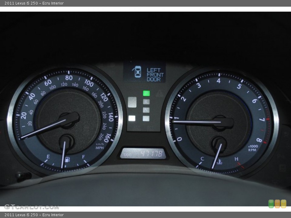 Ecru Interior Gauges for the 2011 Lexus IS 250 #79857760