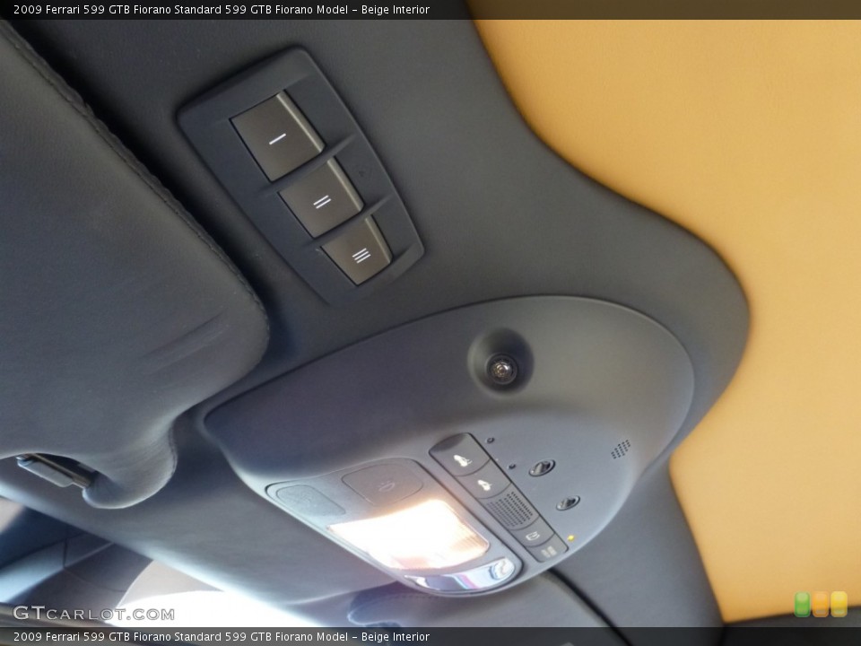 Beige Interior Controls for the 2009 Ferrari 599 GTB Fiorano  #79859136