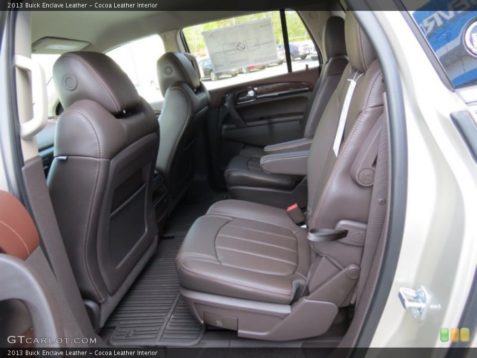 Cocoa Leather Interior Rear Seat for the 2013 Buick Enclave Leather #79859748