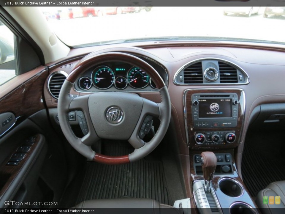 Cocoa Leather Interior Dashboard for the 2013 Buick Enclave Leather #79859761