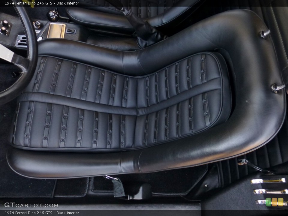 Black Interior Front Seat for the 1974 Ferrari Dino 246 GTS #79860481