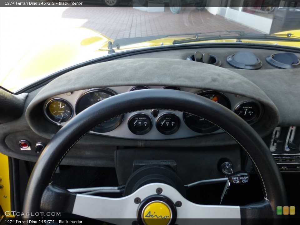 Black Interior Dashboard for the 1974 Ferrari Dino 246 GTS #79860802
