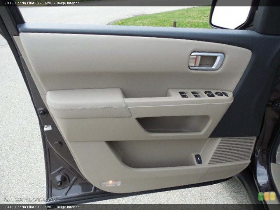 Beige Interior Door Panel for the 2013 Honda Pilot EX-L 4WD #79862158