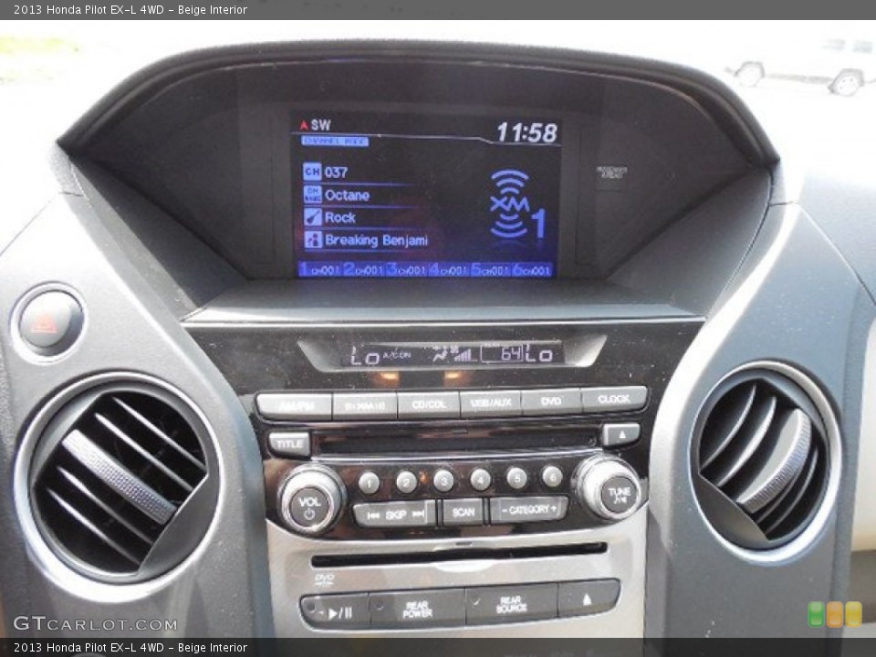 Beige Interior Controls for the 2013 Honda Pilot EX-L 4WD #79862295
