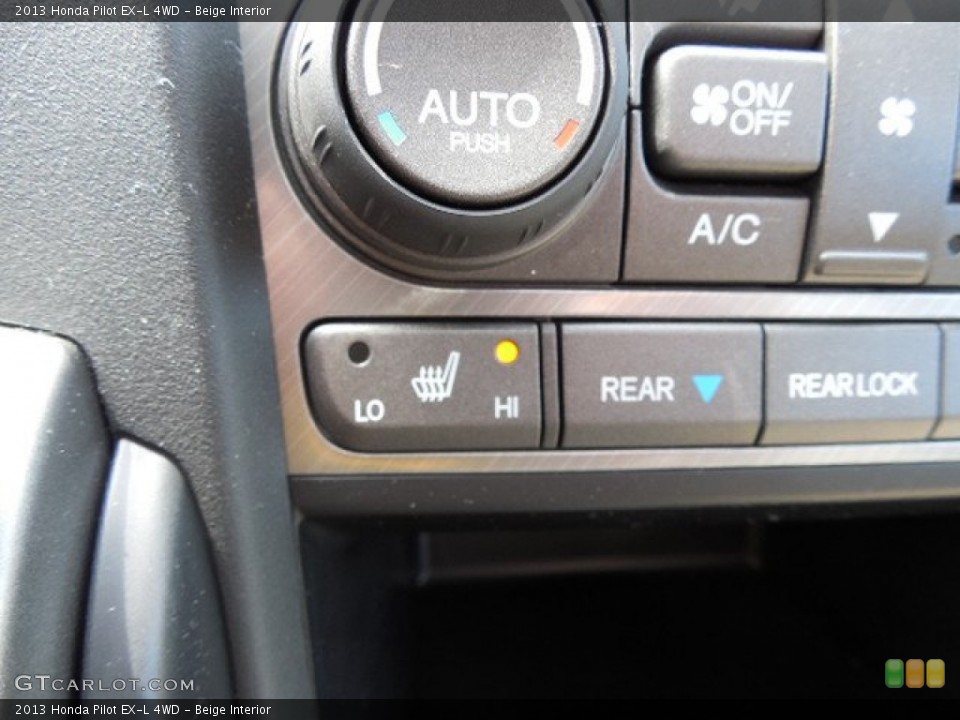 Beige Interior Controls for the 2013 Honda Pilot EX-L 4WD #79862330