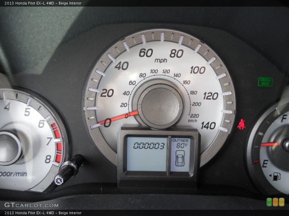 Beige Interior Gauges for the 2013 Honda Pilot EX-L 4WD #79862405