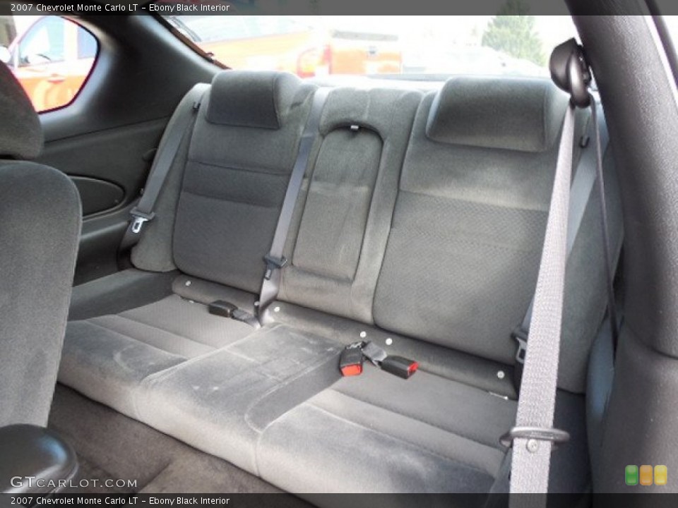 Ebony Black Interior Rear Seat for the 2007 Chevrolet Monte Carlo LT #79864319