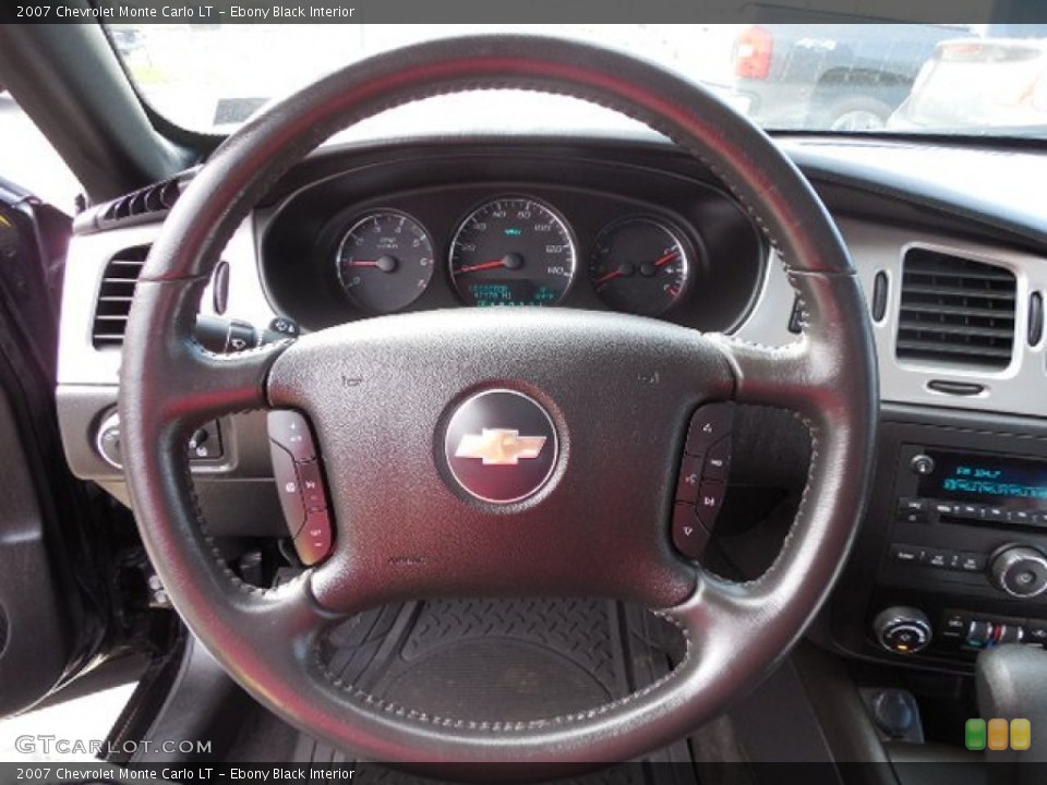 Ebony Black Interior Steering Wheel for the 2007 Chevrolet Monte Carlo LT #79864332