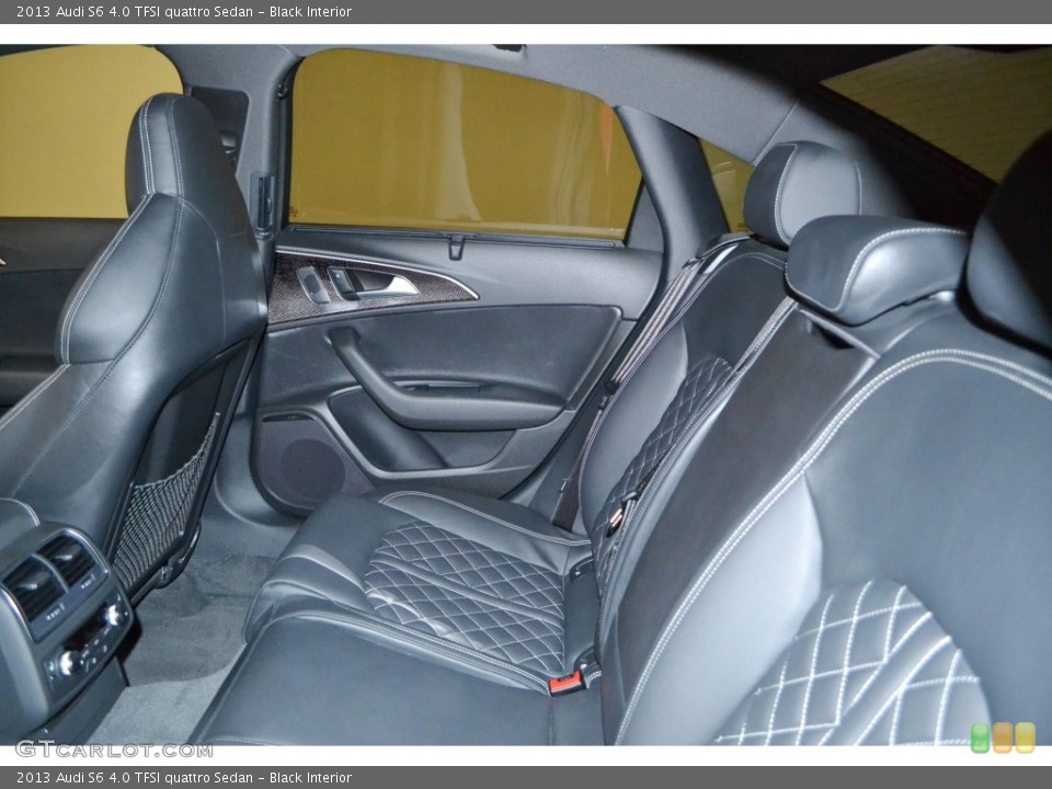 Black Interior Rear Seat for the 2013 Audi S6 4.0 TFSI quattro Sedan #79864618