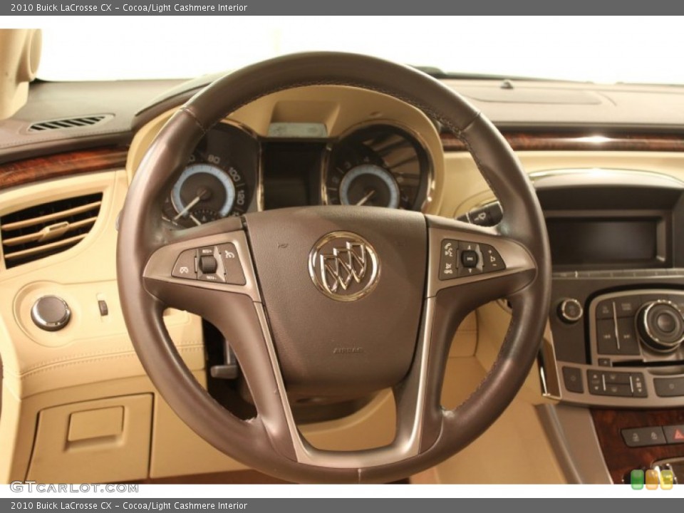 Cocoa/Light Cashmere Interior Steering Wheel for the 2010 Buick LaCrosse CX #79865918