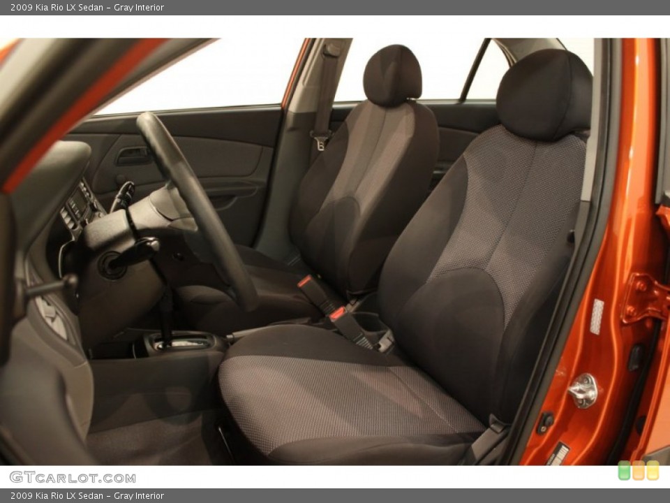 Gray Interior Front Seat for the 2009 Kia Rio LX Sedan #79866673
