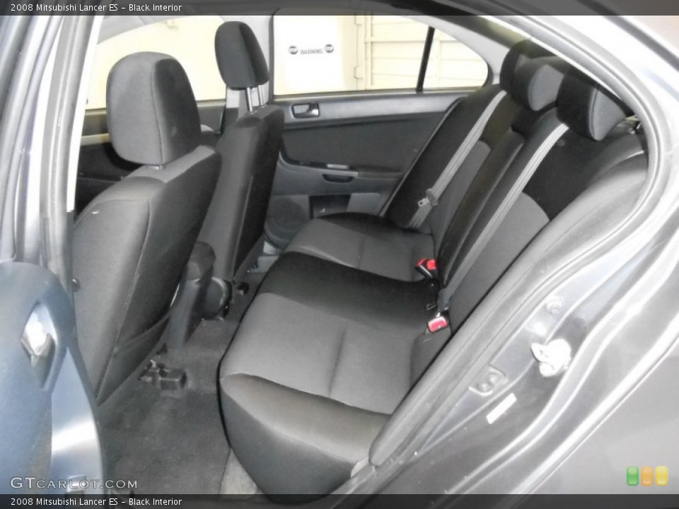 Black Interior Rear Seat for the 2008 Mitsubishi Lancer ES #79866739