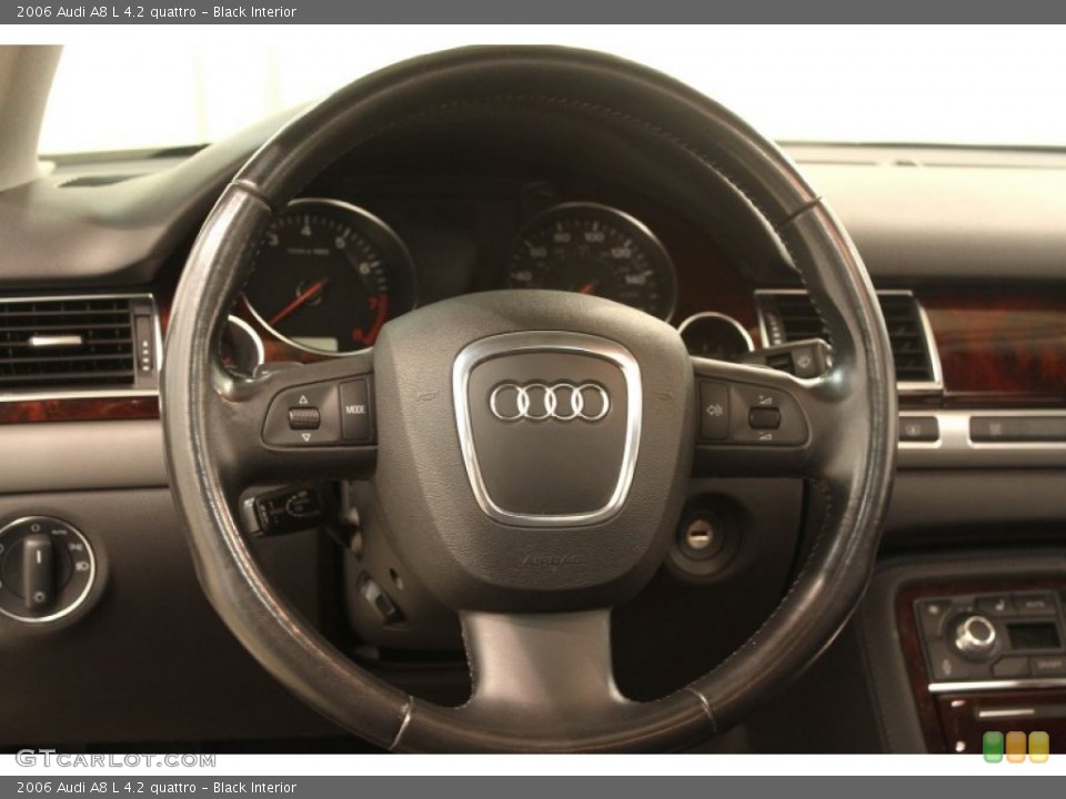 Black Interior Steering Wheel for the 2006 Audi A8 L 4.2 quattro #79867492