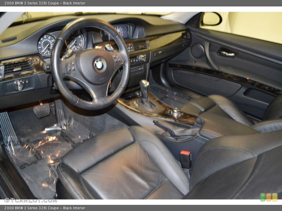 Black 2009 BMW 3 Series Interiors