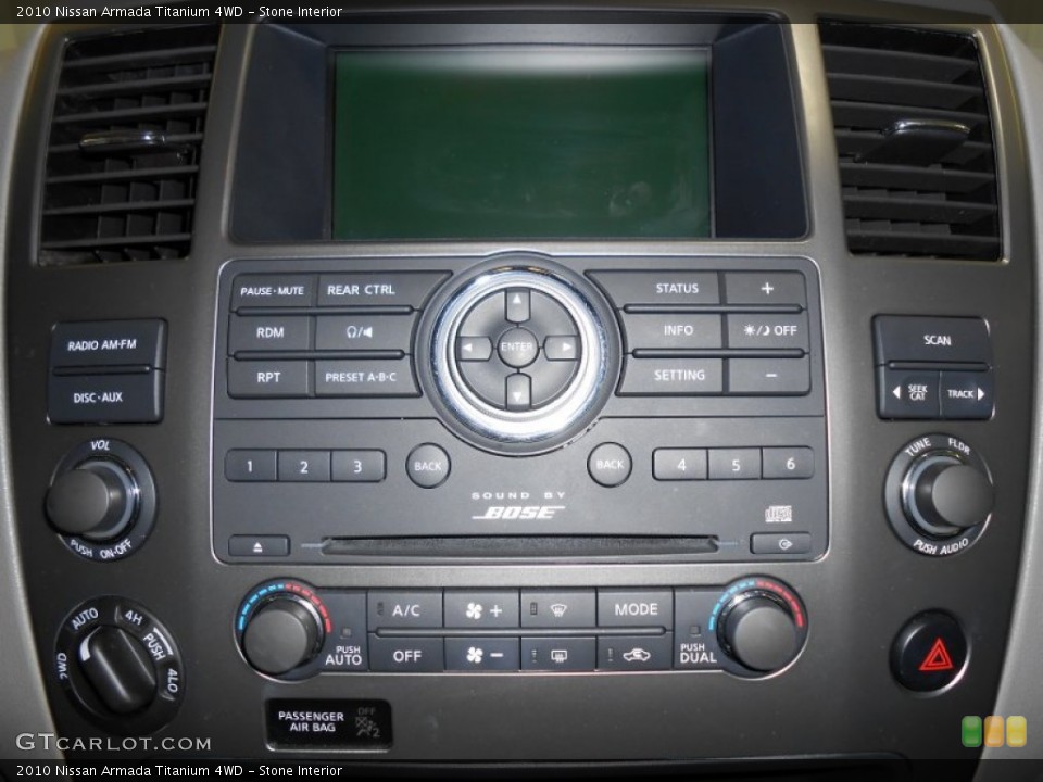 Stone Interior Controls for the 2010 Nissan Armada Titanium 4WD #79868474