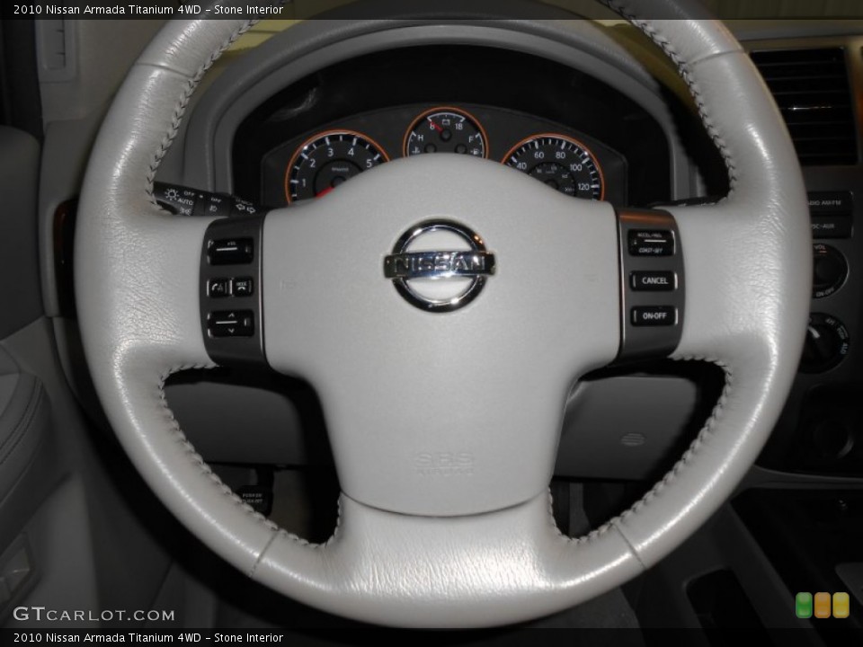Stone Interior Steering Wheel for the 2010 Nissan Armada Titanium 4WD #79868504