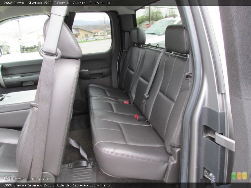 Ebony Interior Rear Seat for the 2008 Chevrolet Silverado 1500 LT Extended Cab 4x4 #79870900
