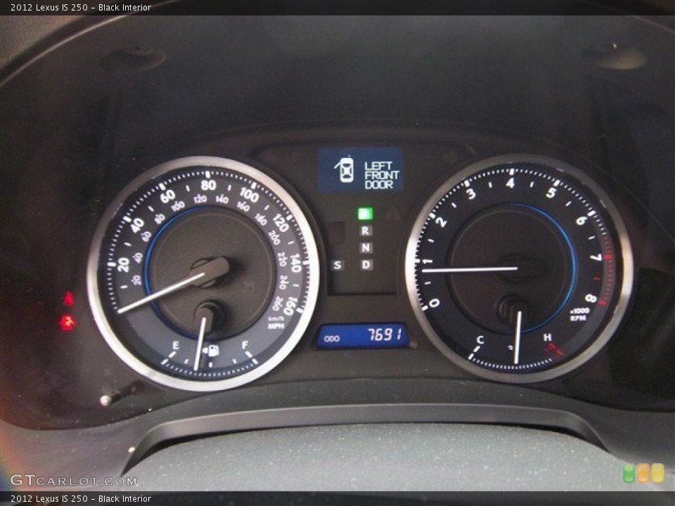 Black Interior Gauges for the 2012 Lexus IS 250 #79875853