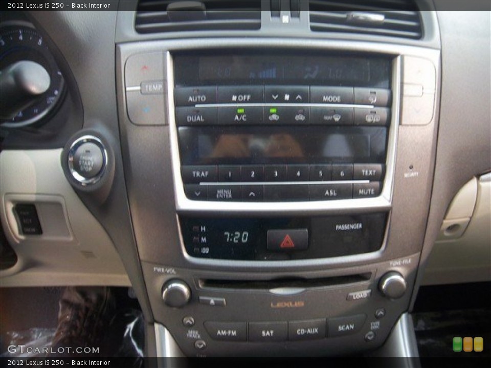 Black Interior Controls for the 2012 Lexus IS 250 #79875877