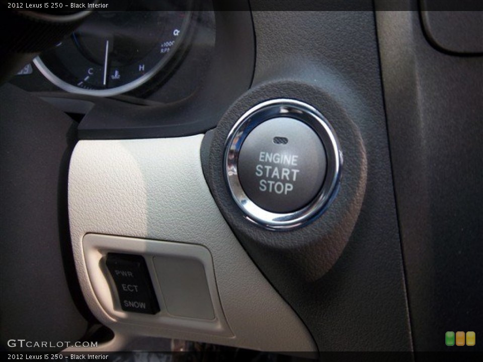 Black Interior Controls for the 2012 Lexus IS 250 #79875918