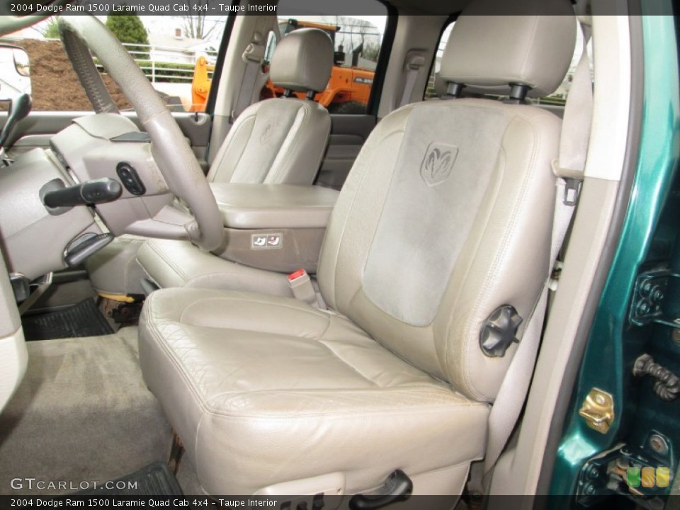 Taupe Interior Front Seat for the 2004 Dodge Ram 1500 Laramie Quad Cab 4x4 #79875928