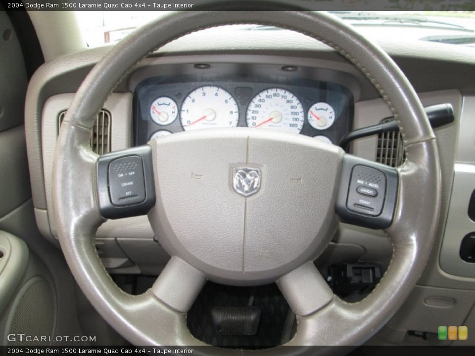 Taupe Interior Steering Wheel for the 2004 Dodge Ram 1500 Laramie Quad Cab 4x4 #79876101