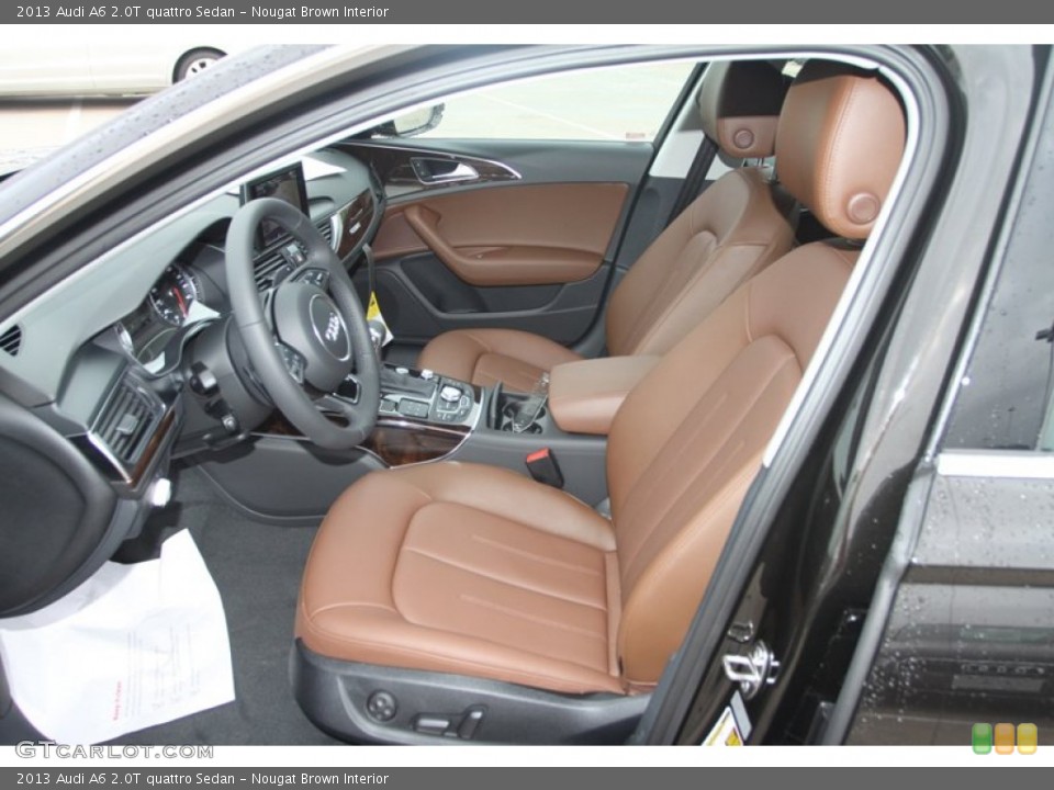 Nougat Brown Interior Front Seat for the 2013 Audi A6 2.0T quattro Sedan #79877357