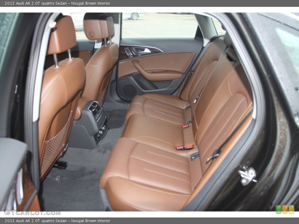 Nougat Brown Interior Rear Seat for the 2013 Audi A6 2.0T quattro Sedan #79877397