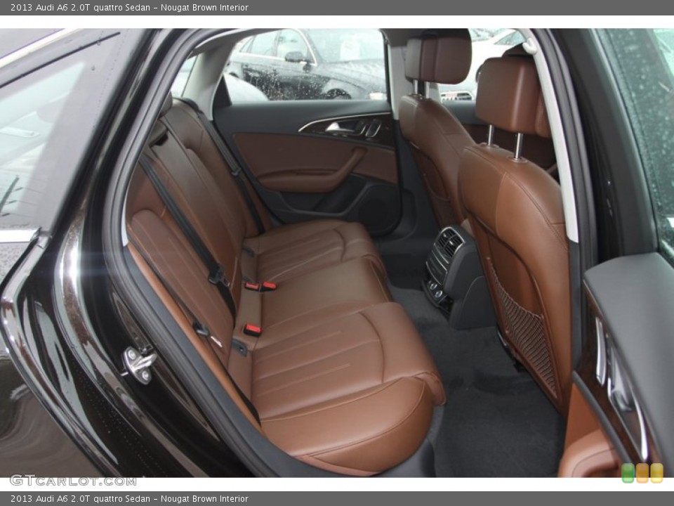 Nougat Brown Interior Rear Seat for the 2013 Audi A6 2.0T quattro Sedan #79877490