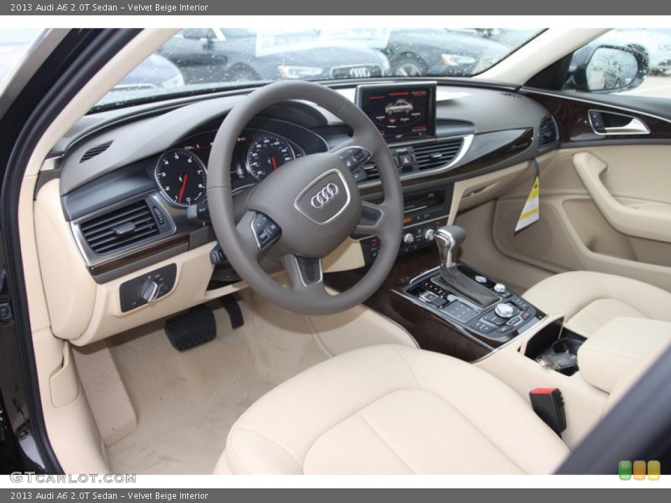 Velvet Beige Interior Dashboard for the 2013 Audi A6 2.0T Sedan #79877833