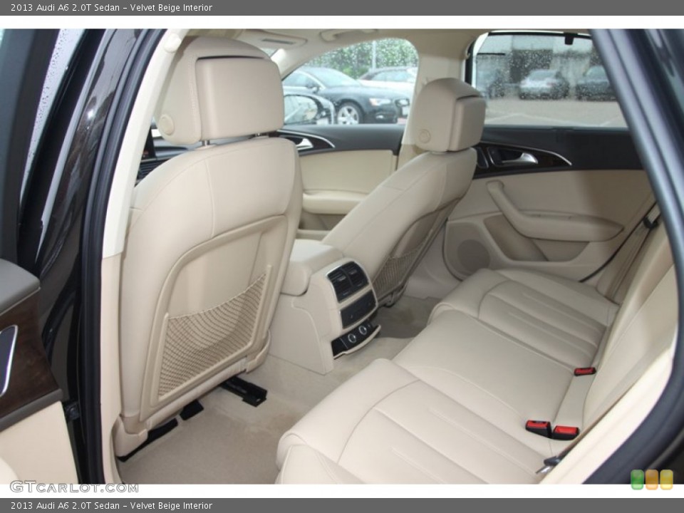 Velvet Beige Interior Rear Seat for the 2013 Audi A6 2.0T Sedan #79877883