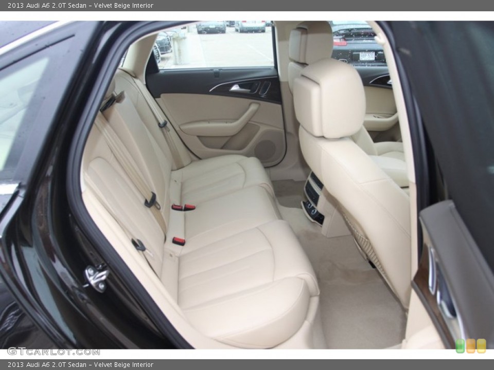 Velvet Beige Interior Rear Seat for the 2013 Audi A6 2.0T Sedan #79877994
