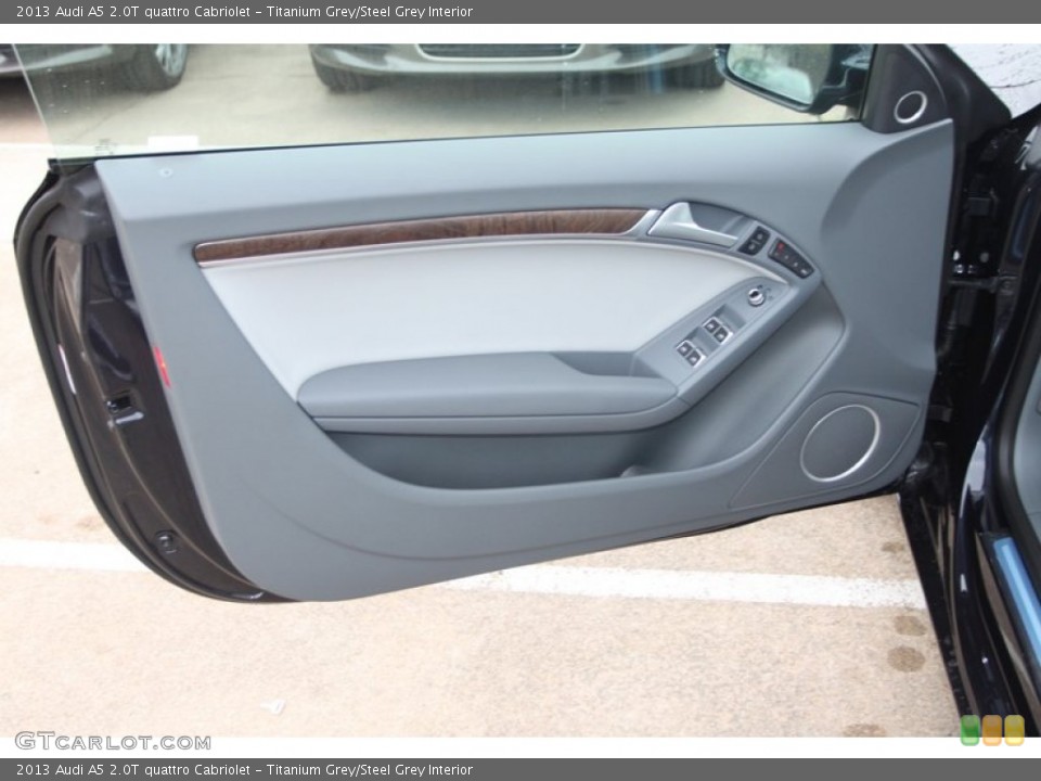 Titanium Grey/Steel Grey Interior Door Panel for the 2013 Audi A5 2.0T quattro Cabriolet #79878329